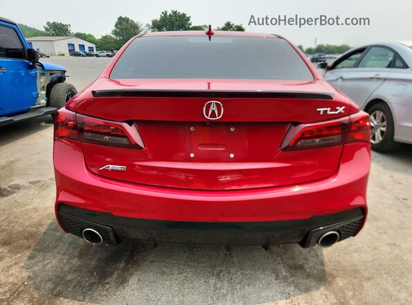 19UUB2F66JA003100 2018 ACURA TLX Red Հետևի տեսք