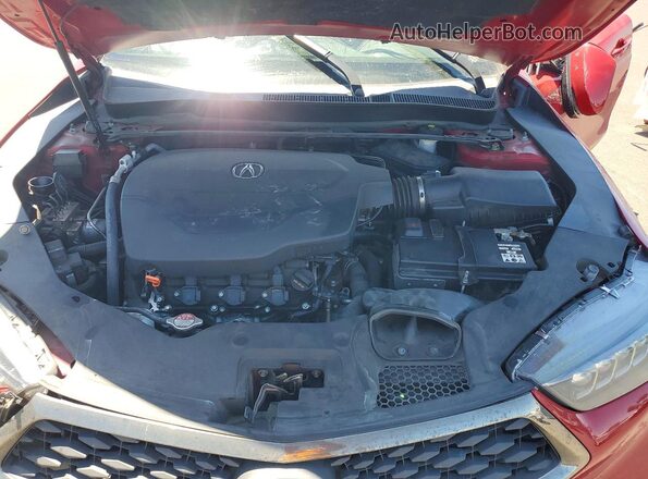 19UUB2F66KA006340 2019 ACURA TLX Red Rear interior view
