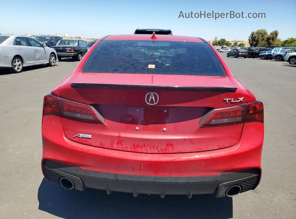 19UUB2F66KA006340 2019 ACURA TLX Red Rear view
