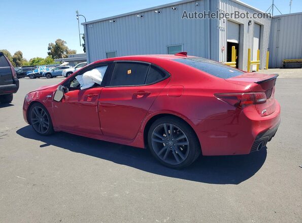 19UUB2F66KA006340 2019 ACURA TLX Red Rear left
