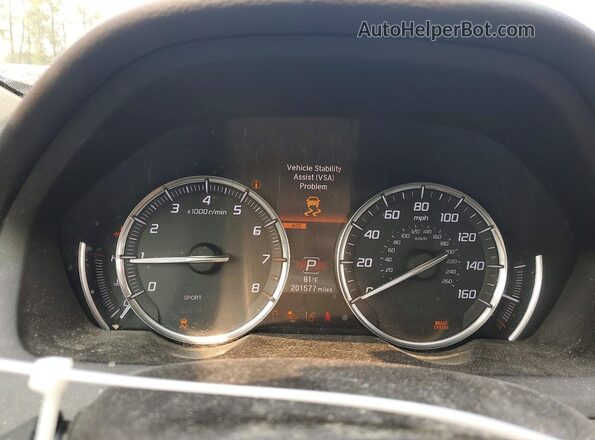 19UUB2F76GA000652 2016 ACURA TLX Burgundy Սարքավորումների վահանակի տեսք