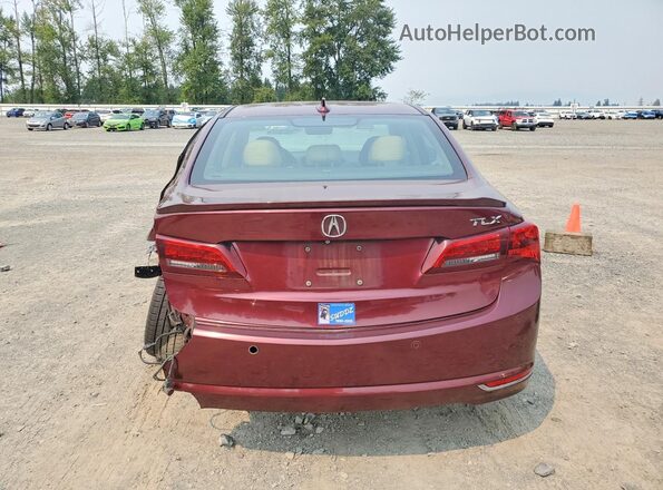 19UUB2F76GA000652 2016 ACURA TLX Burgundy Հետևի տեսք