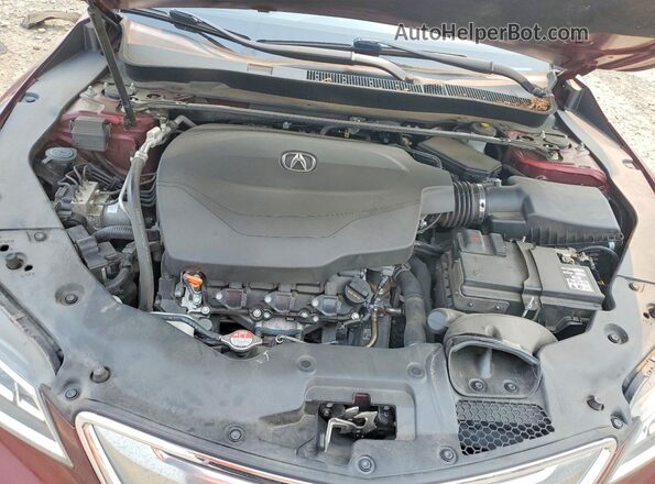 19UUB2F76GA000652 2016 ACURA TLX Burgundy Սալոնի հետևի տեսք