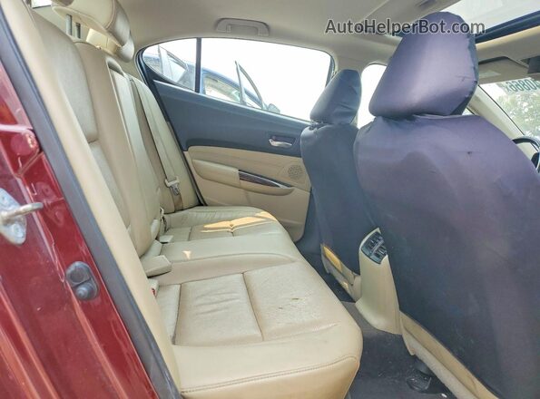 19UUB2F76GA000652 2016 ACURA TLX Burgundy Հետևի նստատեղերի տեսք