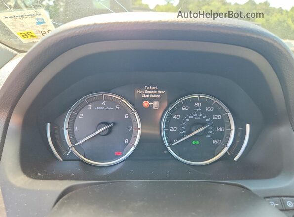 19UUB3F33KA006274 2019 ACURA TLX Silver Widok zestawu wskaźników