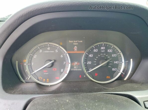 19UUB3F52GA004573 2016 ACURA TLX Белый Вид щитка приборов