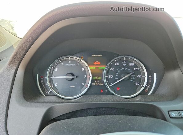 19UUB3F58JA001846 2018 ACURA TLX White Սարքավորումների վահանակի տեսք
