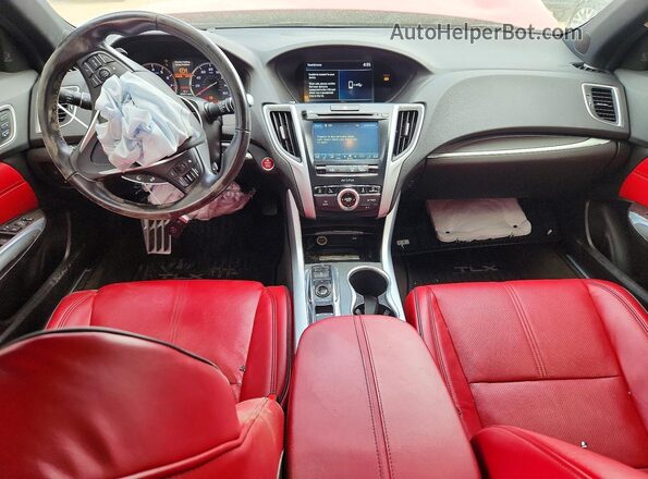 19UUB3F60KA003651 2019 ACURA TLX Red Widok deski rozdzielczej