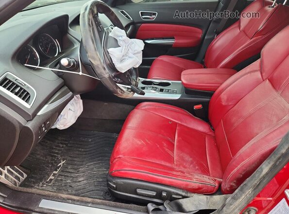 19UUB3F60KA003651 2019 ACURA TLX Red Widok wnętrza z przodu