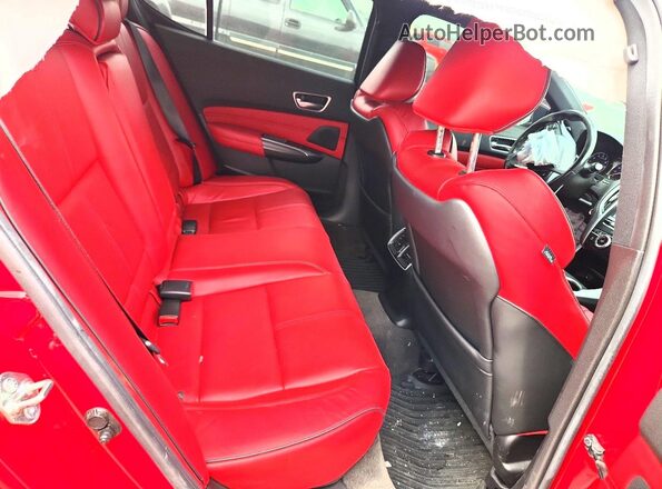19UUB3F60KA003651 2019 ACURA TLX Red Widok tylnych siedzeń