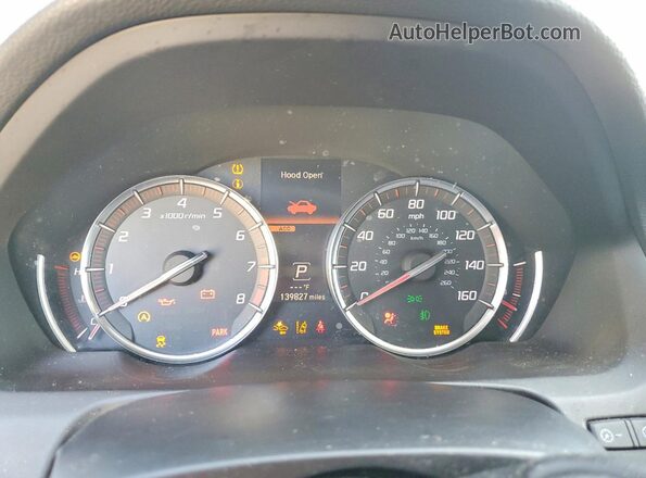19UUB3F63JA006610 2018 ACURA TLX Black Вид щитка приладів