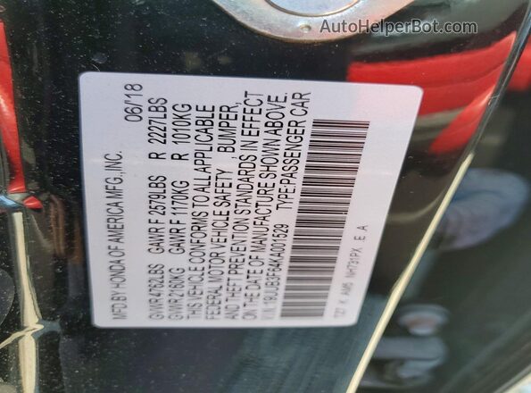 19UUB3F64KA001529 2019 ACURA TLX Black Vista del compartimento del motor
