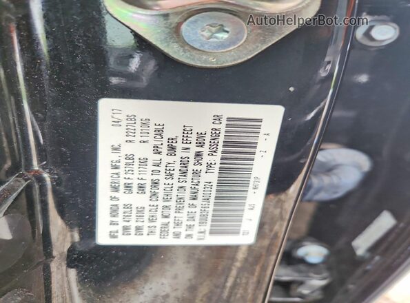 19UUB3F65JA000324 2018 ACURA TLX Black Vista del compartimento del motor