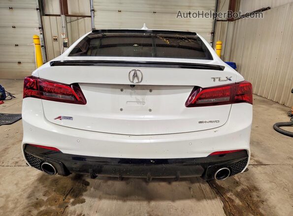 19UUB3F69JA005641 2018 ACURA TLX White უკანა ხედი