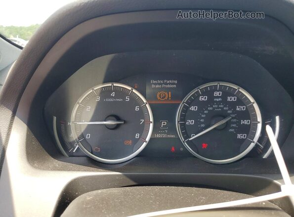 19UUB3F71GA003495 2016 ACURA TLX White Widok zestawu wskaźników