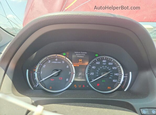 19UUB3F79HA000328 2017 ACURA TLX Red Սարքավորումների վահանակի տեսք
