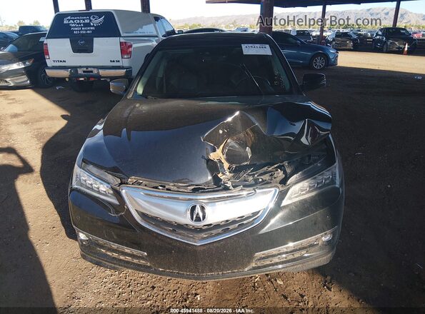19UUB3F79HA002712 2017 ACURA TLX Black Instrument cluster view