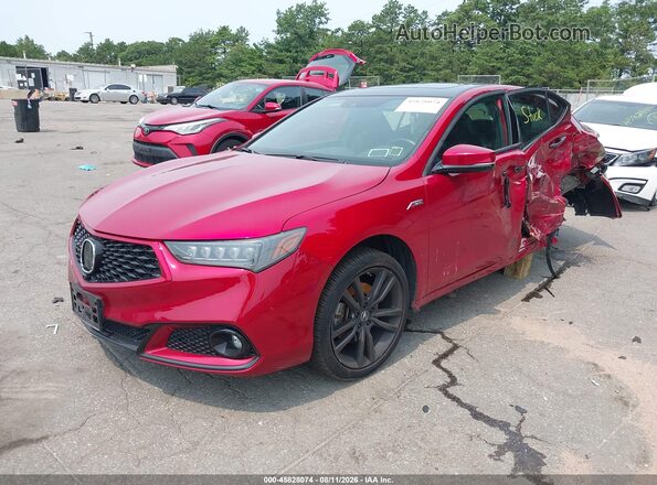 19UUB3F85LY000254 2020 ACURA TLX Red Vista tres cuartos delantera izquierda