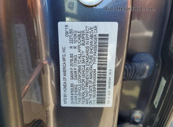 19UUB3F87KA004264 2019 ACURA TLX Blue Շարժիչի բաժամունքի տեսք