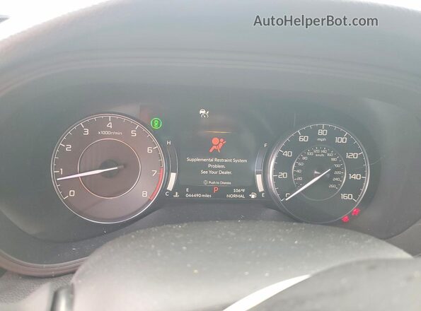 19UUB5F32MA008466 2021 ACURA TLX Gray Widok zestawu wskaźników