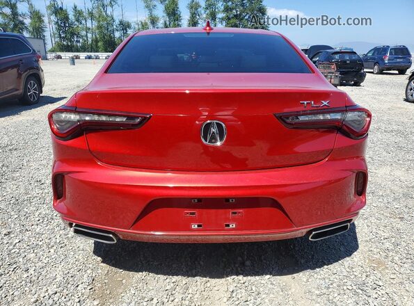 19UUB5F35MA015959 2021 ACURA TLX Red Vista trasera