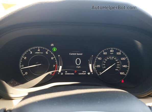 19UUB5F35MA015959 2021 ACURA TLX Red Vista del cuadro de instrumentos