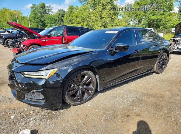 19UUB5F48MA007458 2021 ACURA TLX Черный Задняя левая четверть