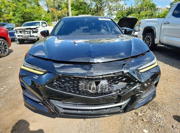 19UUB5F48MA007458 2021 ACURA TLX Черный Вид щитка приборов
