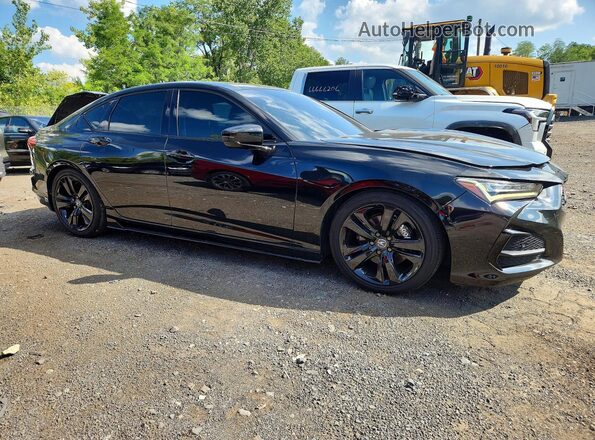 19UUB5F48MA007458 2021 ACURA TLX Черный Вид салона спереди