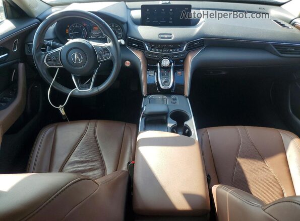 19UUB5F49MA011423 2021 ACURA TLX White Vista del salpicadero