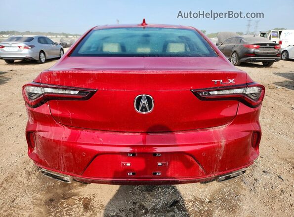 19UUB5F4XMA006621 2021 ACURA TLX Red Vista trasera