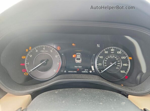 19UUB5F4XMA006621 2021 ACURA TLX Red Vista del cuadro de instrumentos