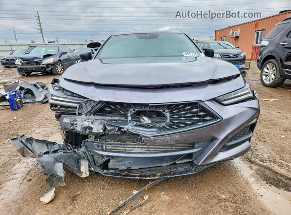 19UUB5F50MA015689 2021 ACURA TLX Gray Vista frontal