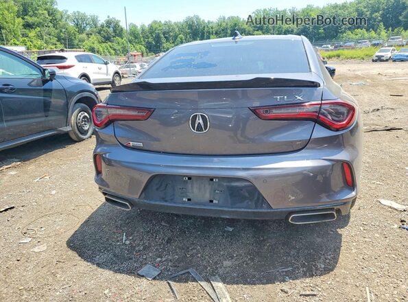 19UUB5F54NA005443 2022 ACURA TLX Gray Widok z tyłu