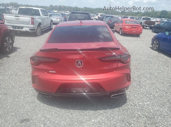 19UUB5F55MA015736 2021 ACURA TLX Red უკანა ხედი