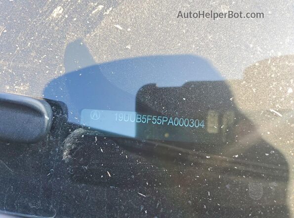 19UUB5F55PA000304 2023 ACURA TLX Gray Vista del compartimento del motor