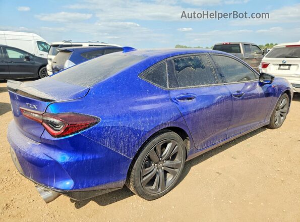 19UUB5F59MA011124 2021 ACURA TLX Blue Trasero derecho