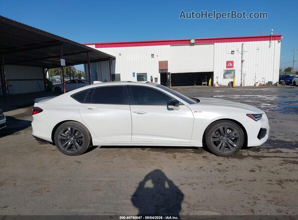 19UUB5F5XMA012878 2021 ACURA TLX White ხელსაწყოთა პანელის ხედი
