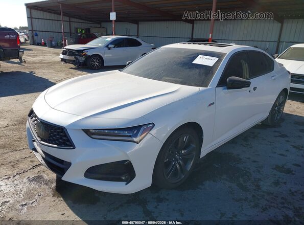 19UUB5F5XMA012878 2021 ACURA TLX White წინა ხედი