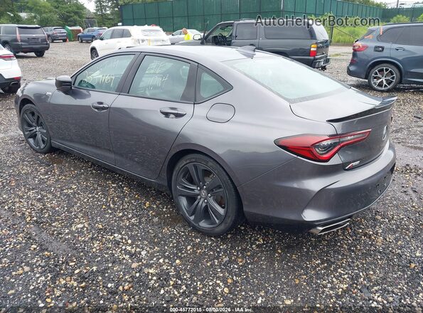 19UUB5F5XMA017336 2021 ACURA TLX Gray Հետևի ձախ