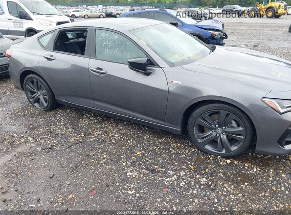 19UUB5F5XMA017336 2021 ACURA TLX Gray Դիմացի տեսք