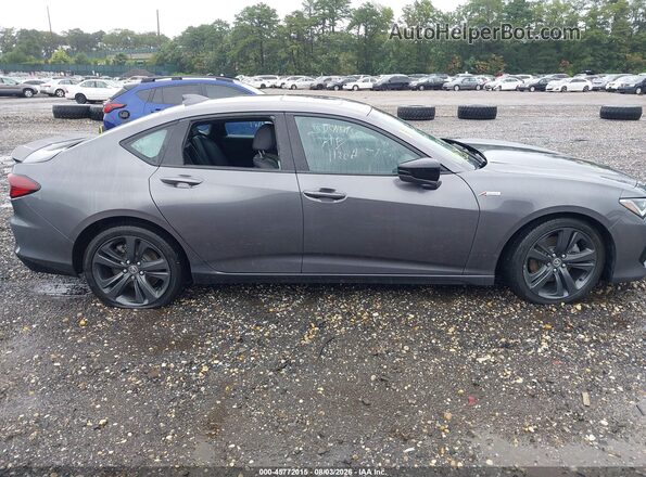 19UUB5F5XMA017336 2021 ACURA TLX Gray Սարքավորումների վահանակի տեսք