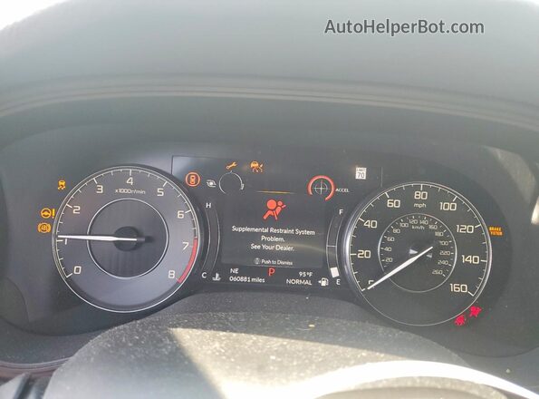 19UUB6F36MA003034 2021 ACURA TLX Белый Вид щитка приборов