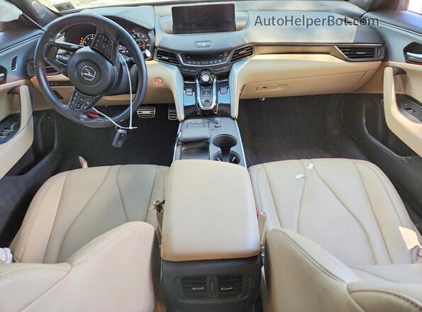 19UUB6F3XMA005918 2021 ACURA TLX White Widok deski rozdzielczej