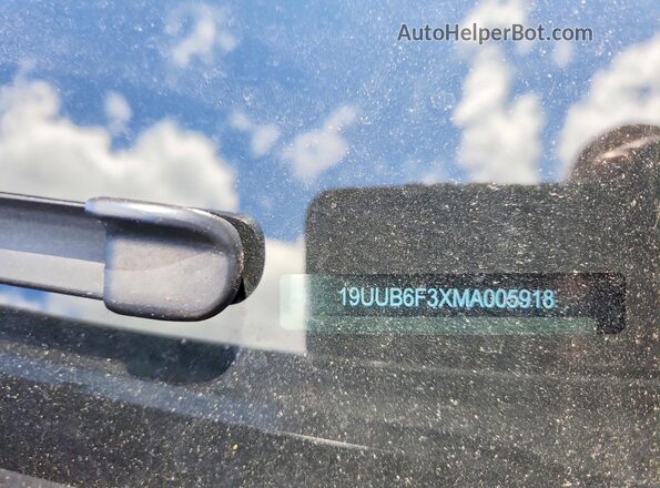 19UUB6F3XMA005918 2021 ACURA TLX White Widok komory silnika