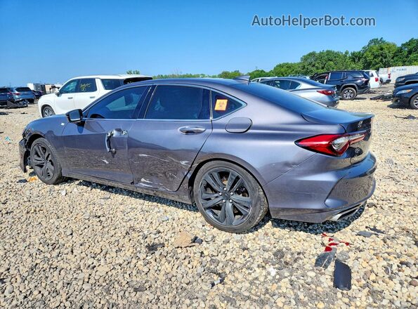 19UUB6F46MA001857 2021 ACURA TLX Gray Հետևի ձախ