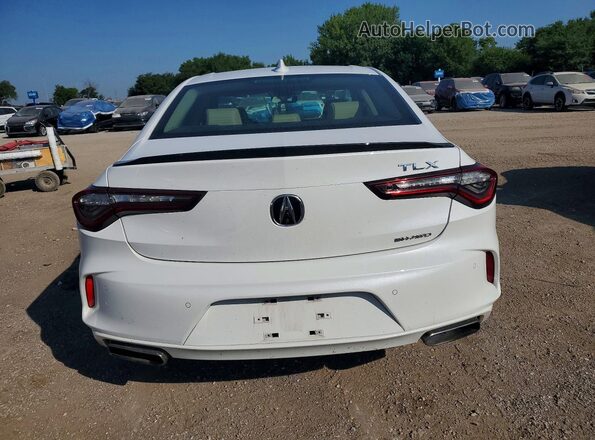 19UUB6F4XMA004602 2021 ACURA TLX White უკანა ხედი