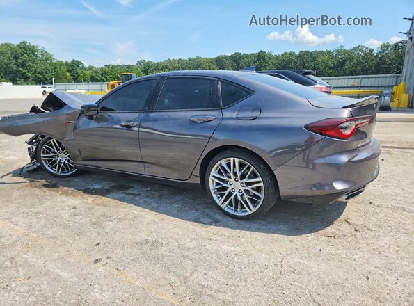 19UUB6F50MA001474 2021 ACURA TLX Gray Rear left