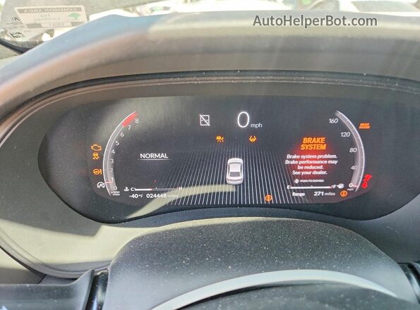 19UUB6F53SA002454 2025 ACURA TLX Black Вид щитка приладів