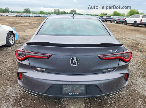 19UUB6F58NA800307 2022 ACURA TLX Gray Rear view
